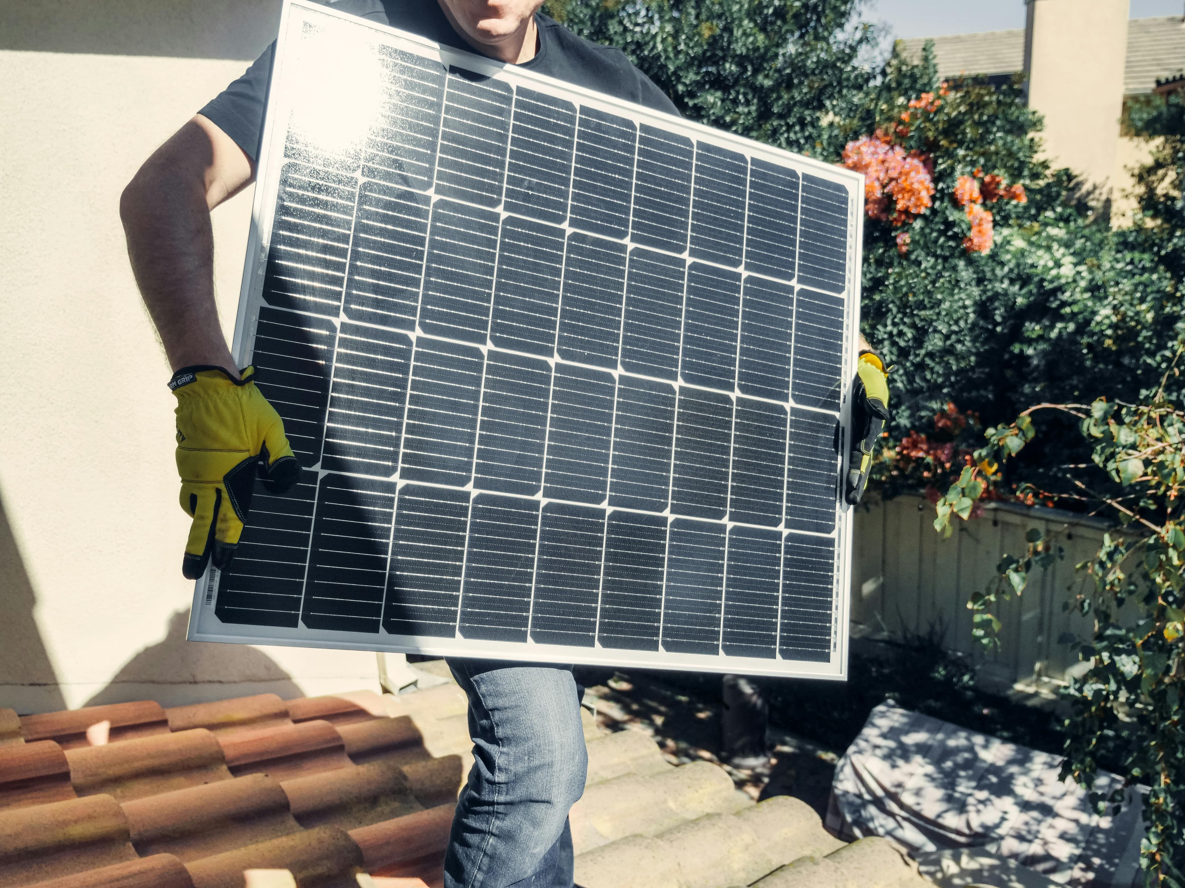Panel solar residencial