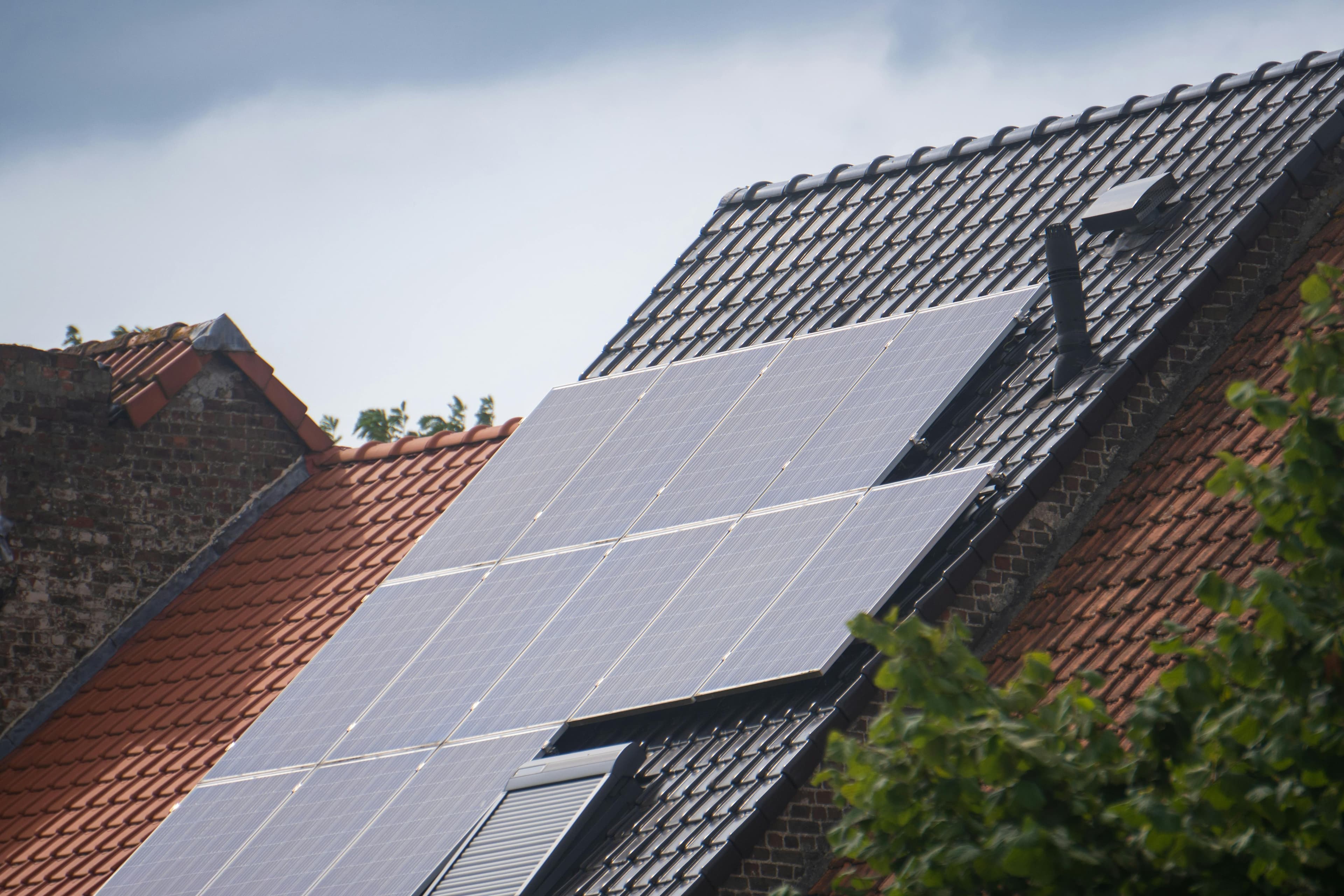 Paneles solares en funcionamiento